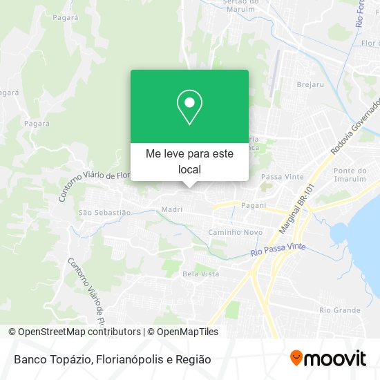 Banco Topázio mapa