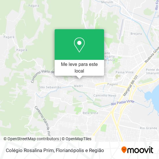 Colégio Rosalina Prim mapa
