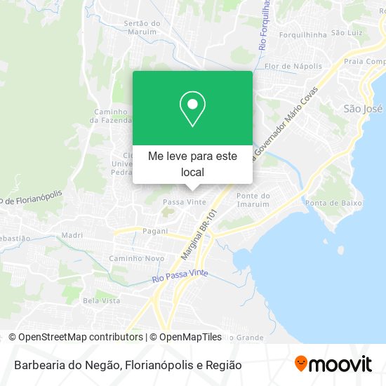 Barbearia do Negão mapa