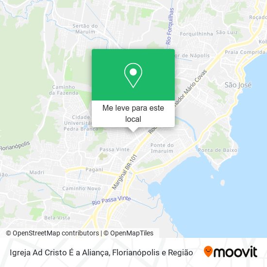 Igreja Ad Cristo É a Aliança mapa