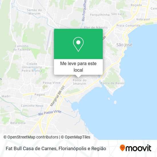 Fat Bull Casa de Carnes mapa