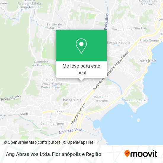 Ang Abrasivos Ltda mapa