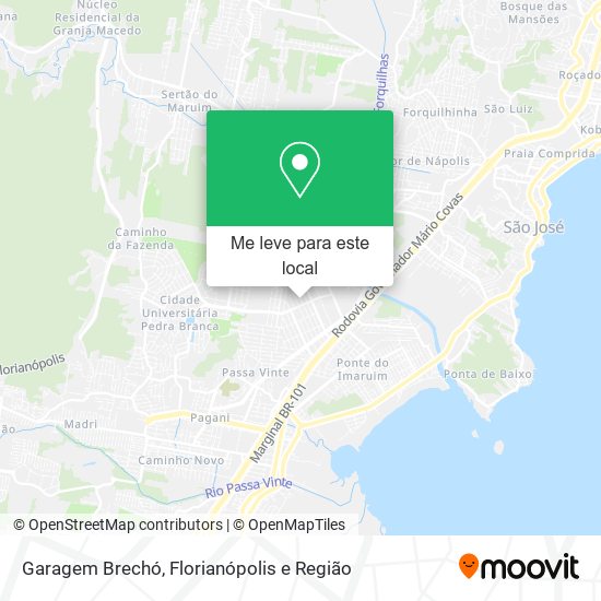 Garagem Brechó mapa