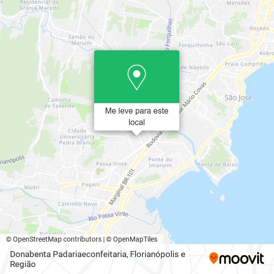 Donabenta Padariaeconfeitaria mapa
