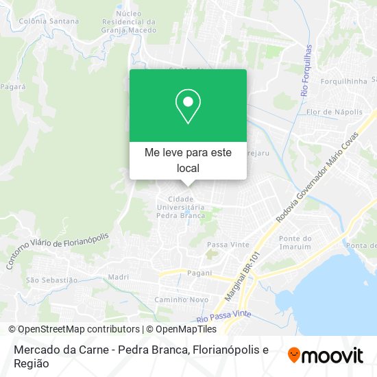 Mercado da Carne - Pedra Branca mapa