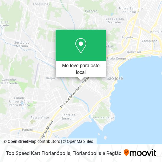 Top Speed Kart Florianópolis mapa