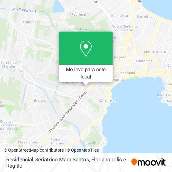 Residencial Geriátrico Mara Santos mapa