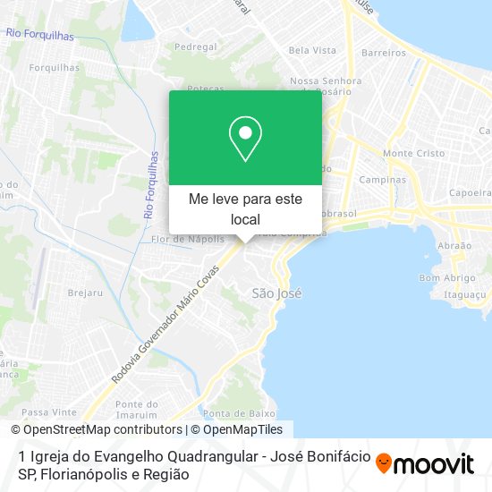 1 Igreja do Evangelho Quadrangular - José Bonifácio SP mapa