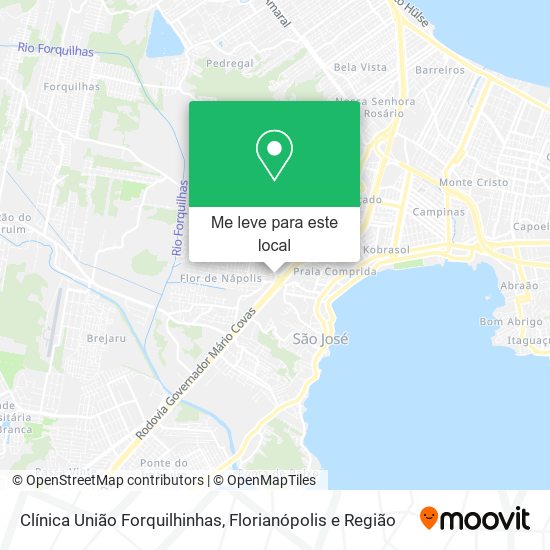 Clínica União Forquilhinhas mapa