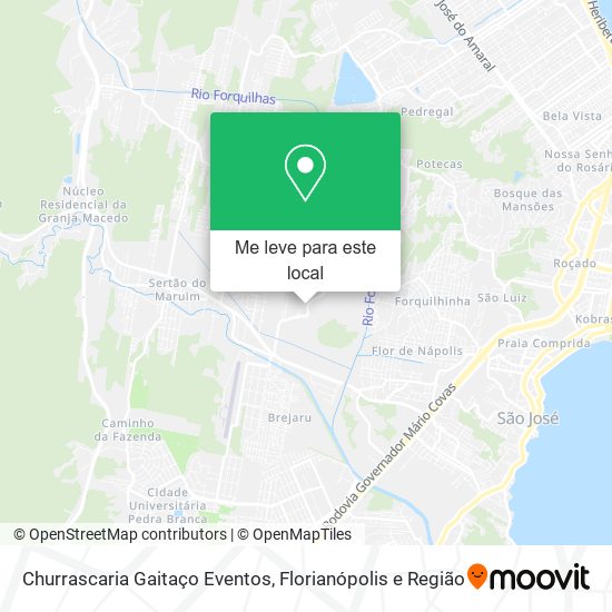 Churrascaria Gaitaço Eventos mapa