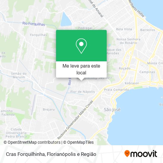 Cras Forquilhinha mapa