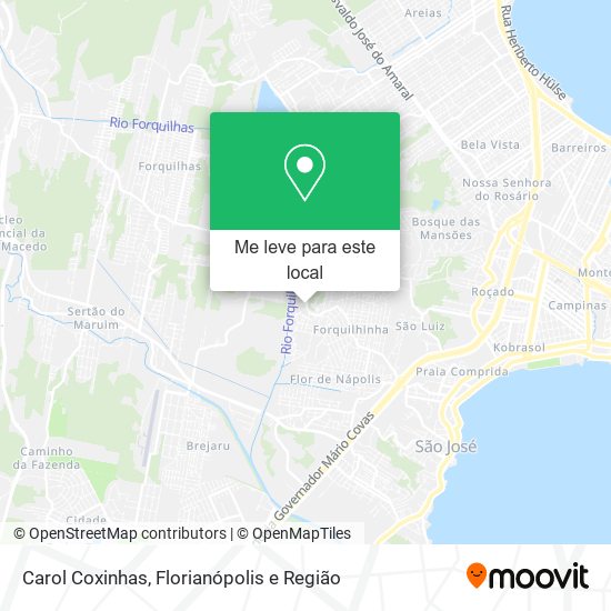 Carol Coxinhas mapa