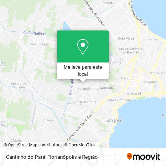 Cantinho do Pará mapa