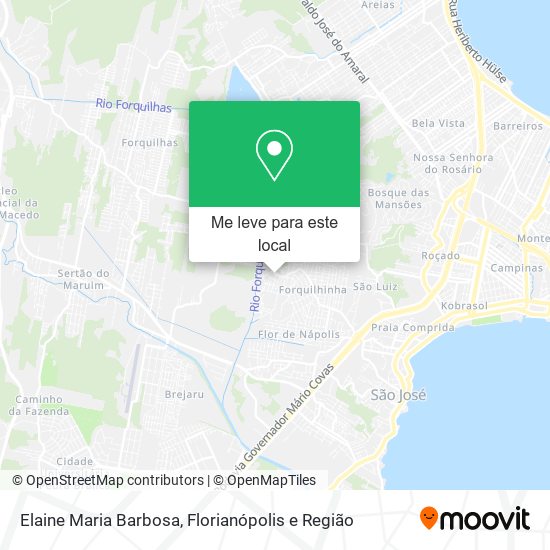 Elaine Maria Barbosa mapa
