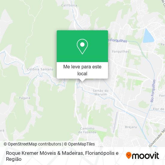 Roque Kremer Móveis & Madeiras mapa