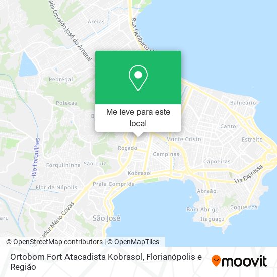 Ortobom Fort Atacadista Kobrasol mapa