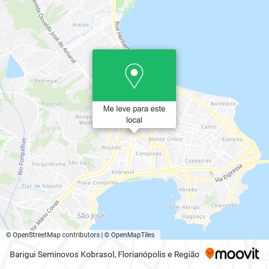 Barigui Seminovos Kobrasol mapa