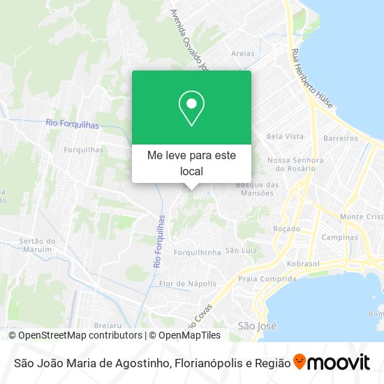 São João Maria de Agostinho mapa