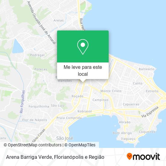 Arena Barriga Verde mapa