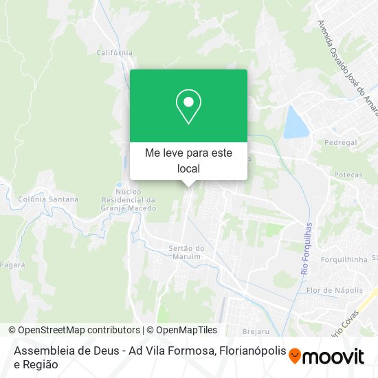 Assembleia de Deus - Ad Vila Formosa mapa