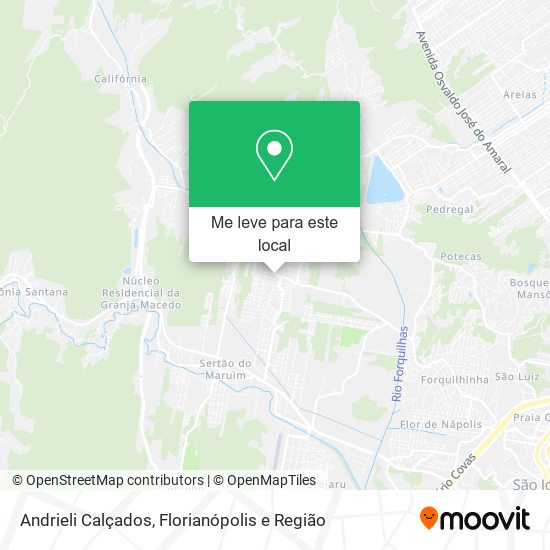 Andrieli Calçados mapa