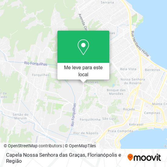 Capela Nossa Senhora das Graças mapa