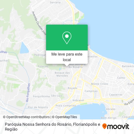 Paróquia Nossa Senhora do Rosário mapa