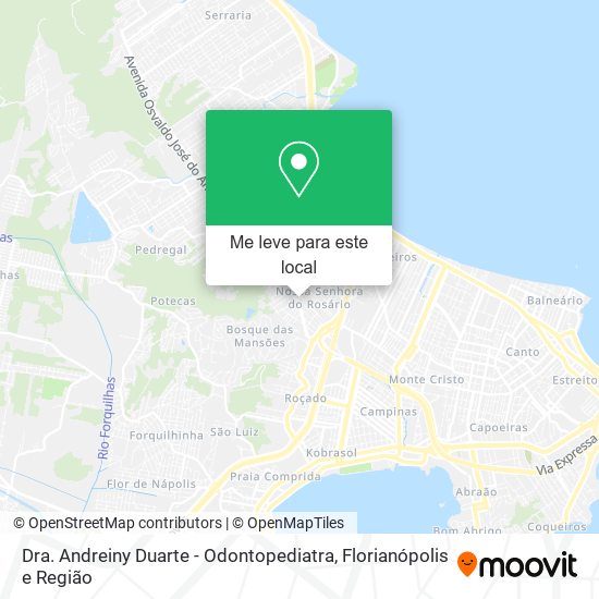 Dra. Andreiny Duarte - Odontopediatra mapa