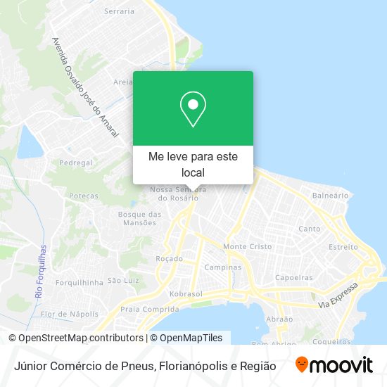 Júnior Comércio de Pneus mapa