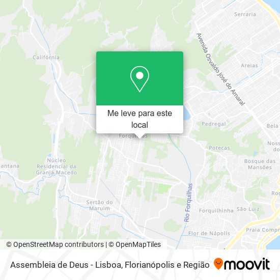 Assembleia de Deus - Lisboa mapa