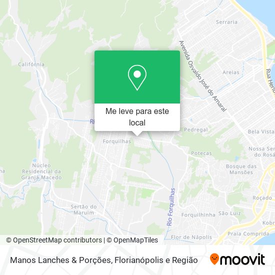 Manos Lanches & Porções mapa