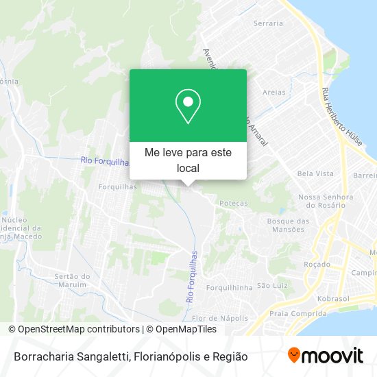 Borracharia Sangaletti mapa