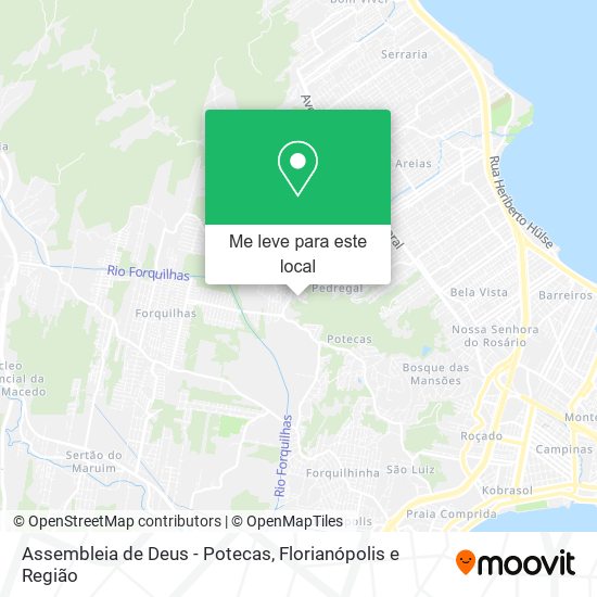 Assembleia de Deus - Potecas mapa