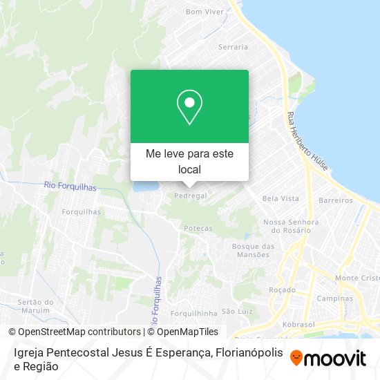 Igreja Pentecostal Jesus É Esperança mapa