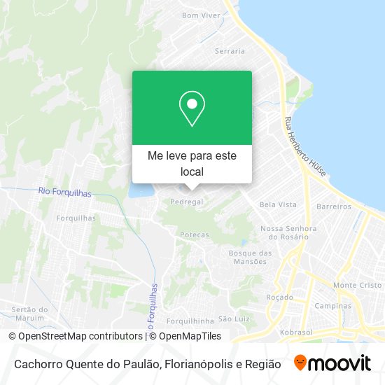 Cachorro Quente do Paulão mapa