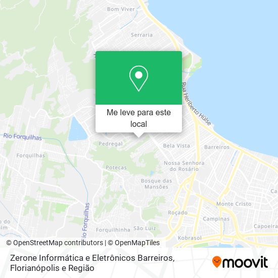 Zerone Informática e Eletrônicos Barreiros mapa