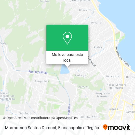 Marmoraria Santos Dumont mapa