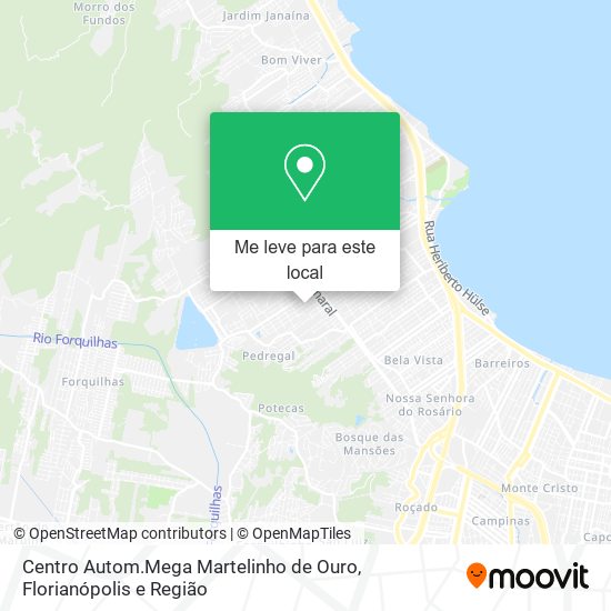 Centro Autom.Mega Martelinho de Ouro mapa