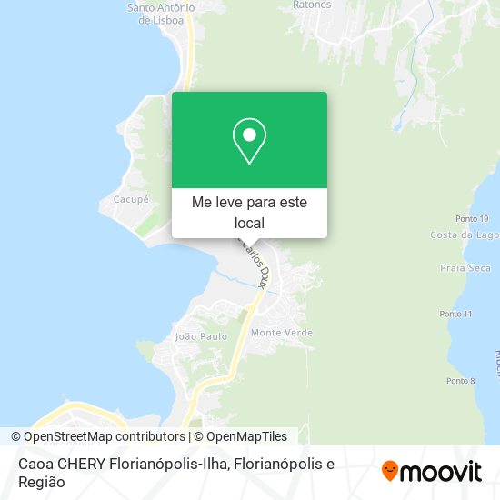 Caoa CHERY Florianópolis-Ilha mapa