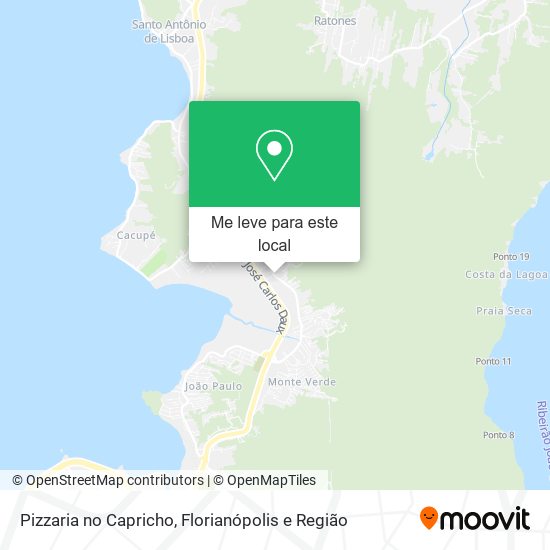 Pizzaria no Capricho mapa