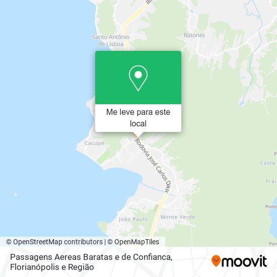 Passagens Aereas Baratas e de Confianca mapa