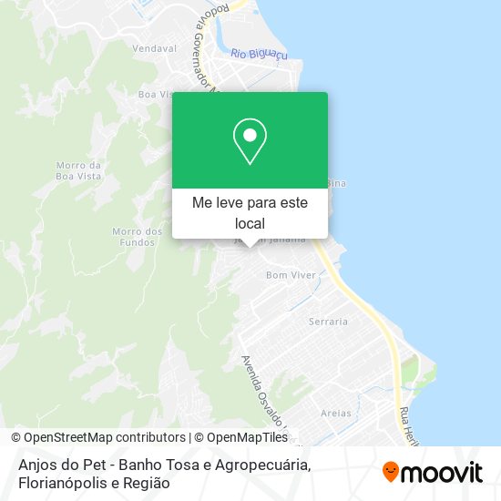 Anjos do Pet - Banho Tosa e Agropecuária mapa