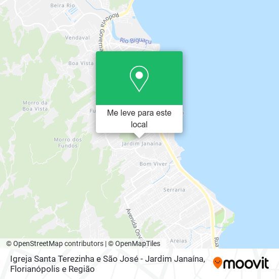 Igreja Santa Terezinha e São José - Jardim Janaína mapa