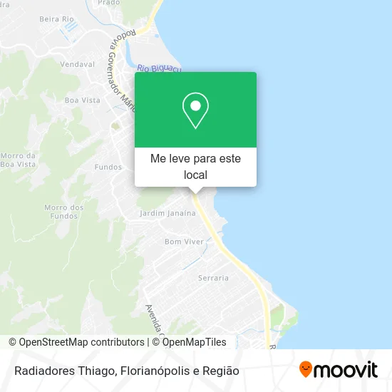 Radiadores Thiago mapa