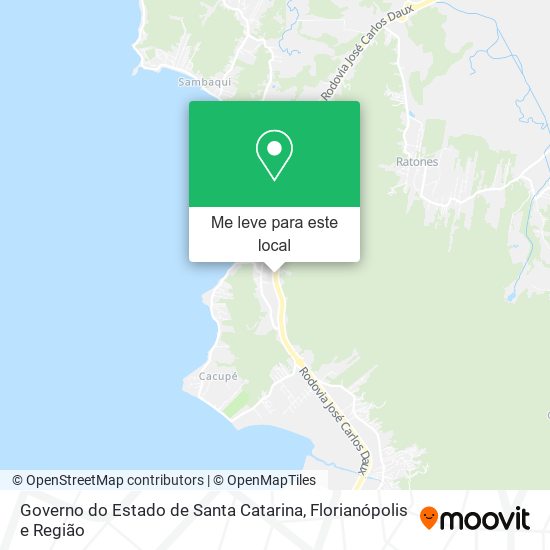 Governo do Estado de Santa Catarina mapa