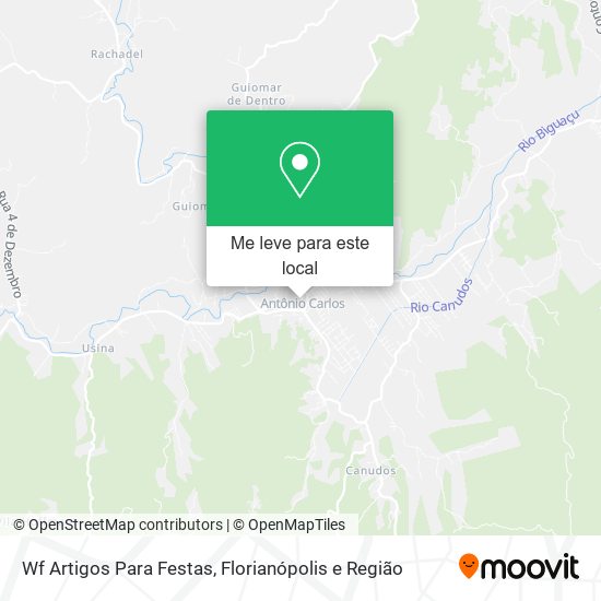 Wf Artigos Para Festas mapa