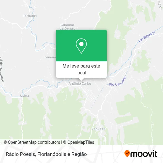 Rádio Poesis mapa