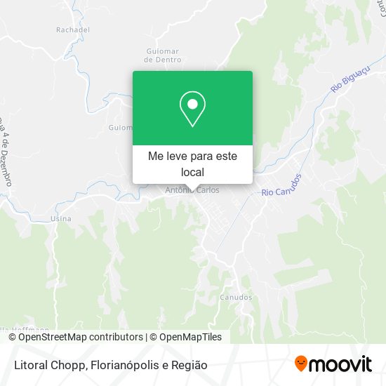 Litoral Chopp mapa