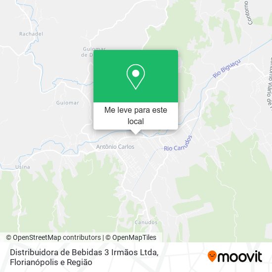 Distribuidora de Bebidas 3 Irmãos Ltda mapa