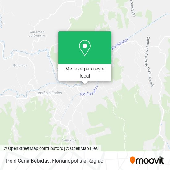 Pé d'Cana Bebidas mapa